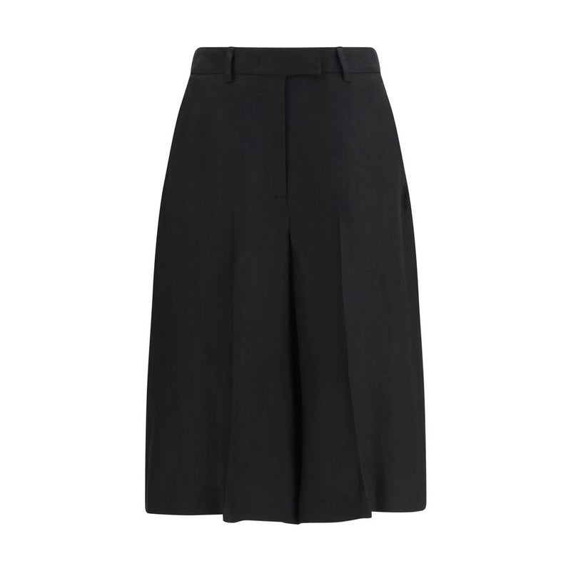 Lardini Black Viscose Bermuda Shorts for Women