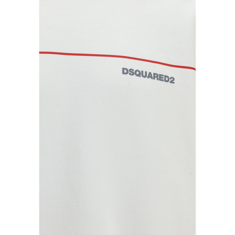 Dsquared² Sweatshirt en Coton Blanc avec Logo