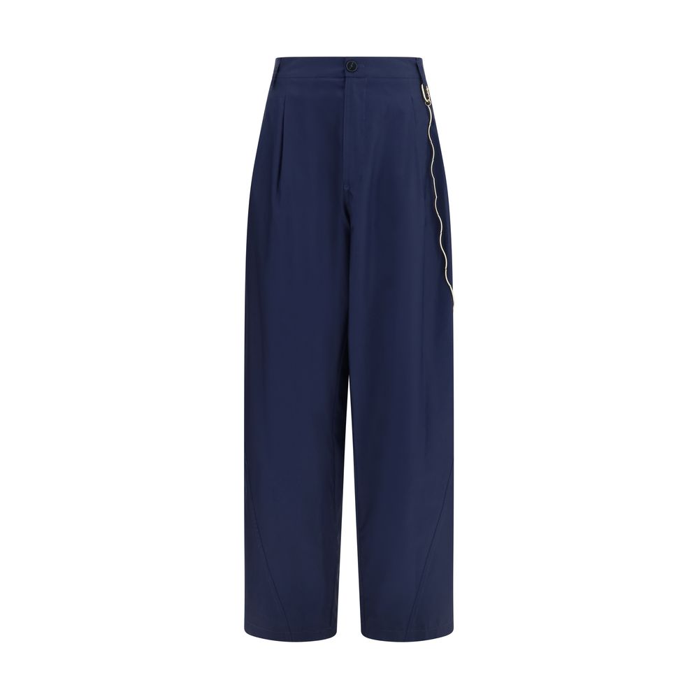 Darkpark Phebe Blue Cotton Casual Pants for Women