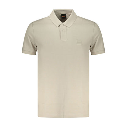Hugo Boss Beige Katoenen Heren Poloshirt