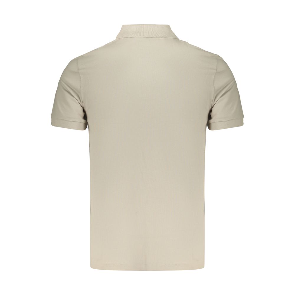 Polo homme en coton beige Hugo Boss