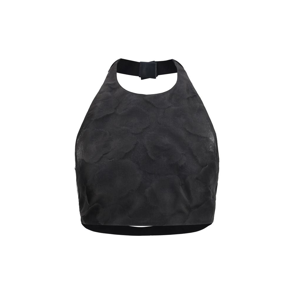 Max Mara Fumetto Black Silk Pattern Shirt