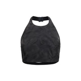 Max Mara Fumetto Black Silk Pattern Shirt