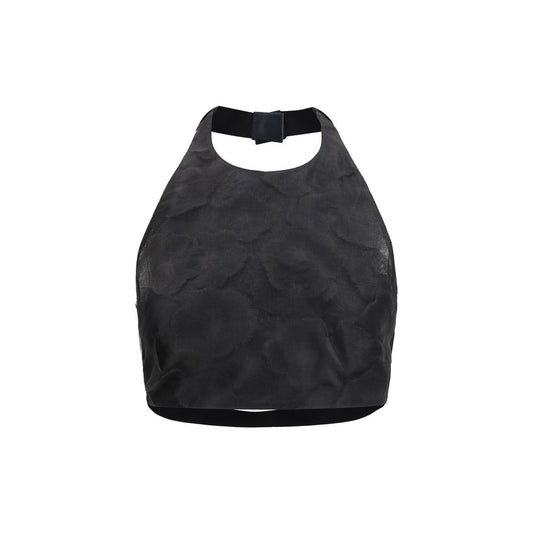 Max Mara Fumetto Black Silk Pattern Shirt