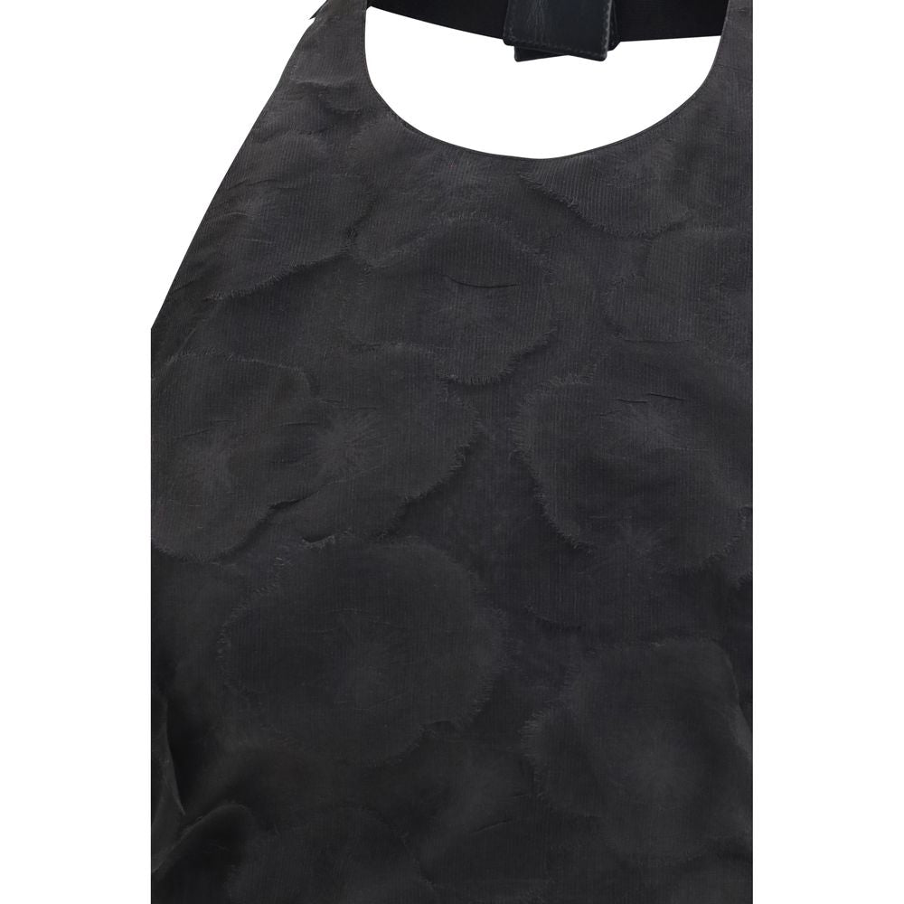 Max Mara Fumetto Black Silk Pattern Shirt