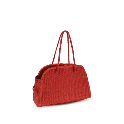 Sac à main Jacquemus en raphia multicolore