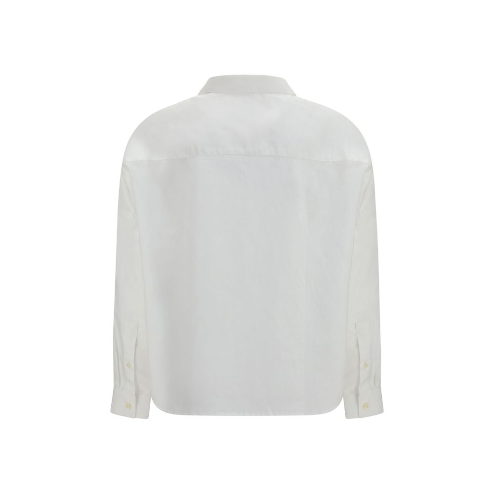 Deperlu White Linen Shirt - Essential Elegance for Women