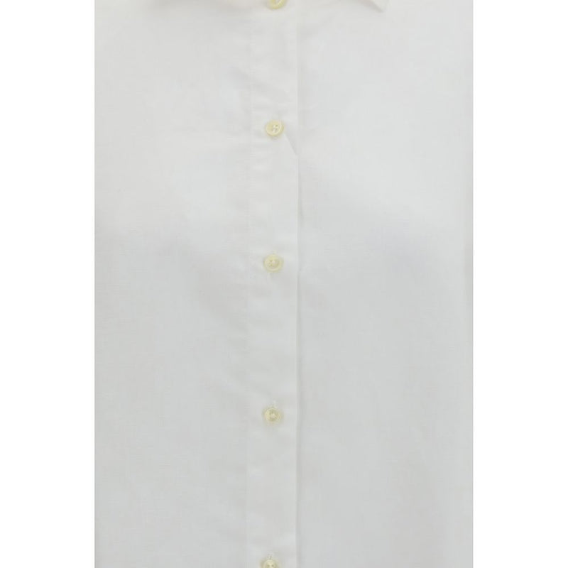 Deperlu White Linen Shirt - Essential Everyday Elegance