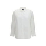 Deperlu White Cotton Shirt for Women - SS26