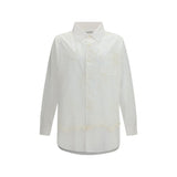 Our Legacy Vast Shirt - White Cotton Pattern Shirt for Men