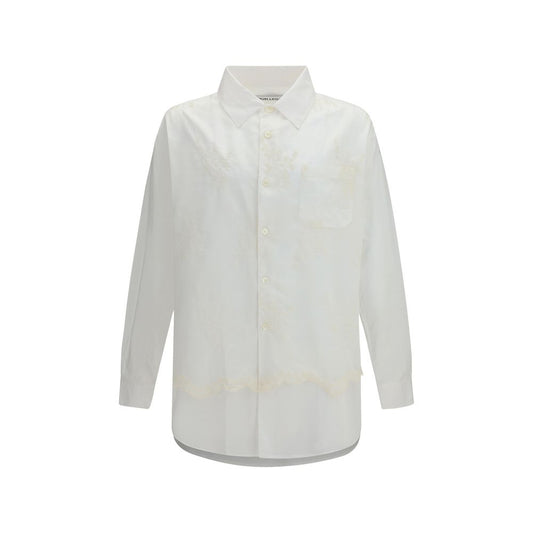 Our Legacy Vast Shirt - White Cotton Pattern Shirt for Men