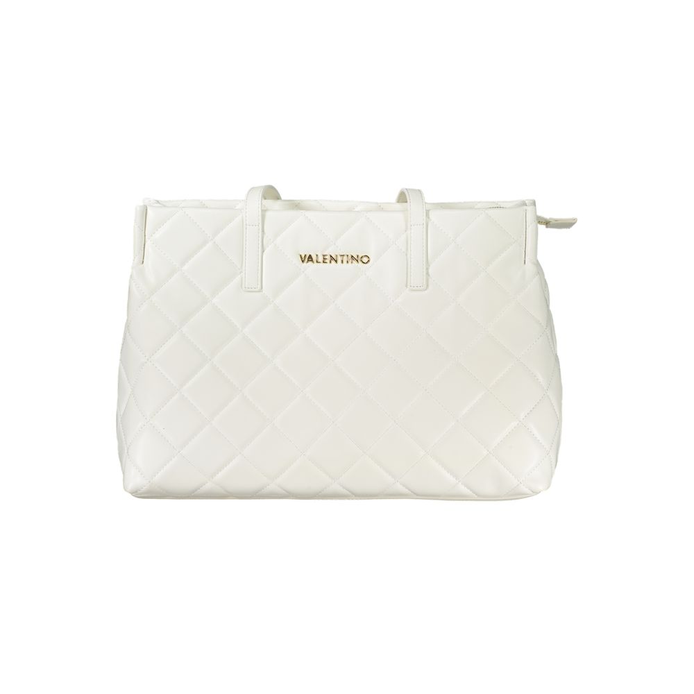 Mario Valentino White Polyethylene Handbag - Élégance Moderne