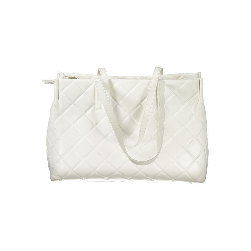Mario Valentino White Polyethylene Handbag - Élégance Moderne