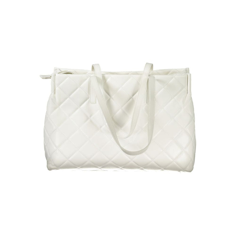 Mario Valentino White Polyethylene Handbag - Élégance Moderne