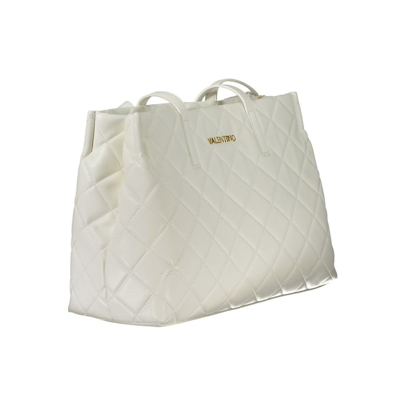 Mario Valentino White Polyethylene Handbag - Élégance Moderne