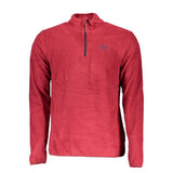 Gianmarco Venturi Rosso Polyester Men's Half-Zip Sweatshirt