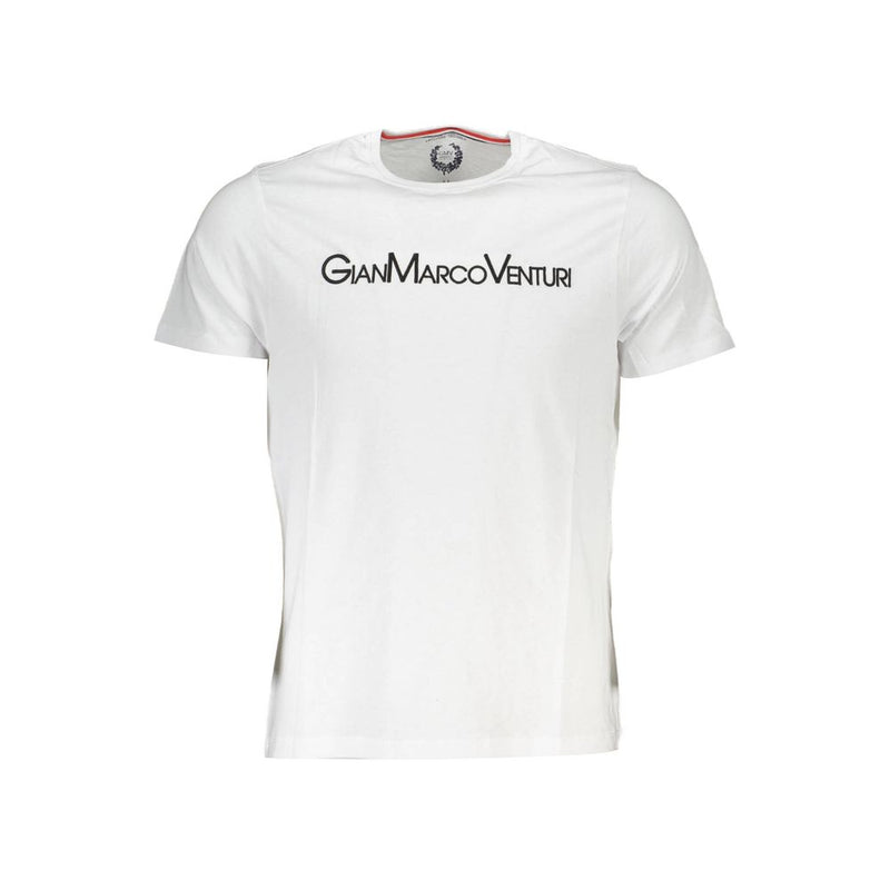 T-Shirt en Coton Blanc Gianmarco Venturi