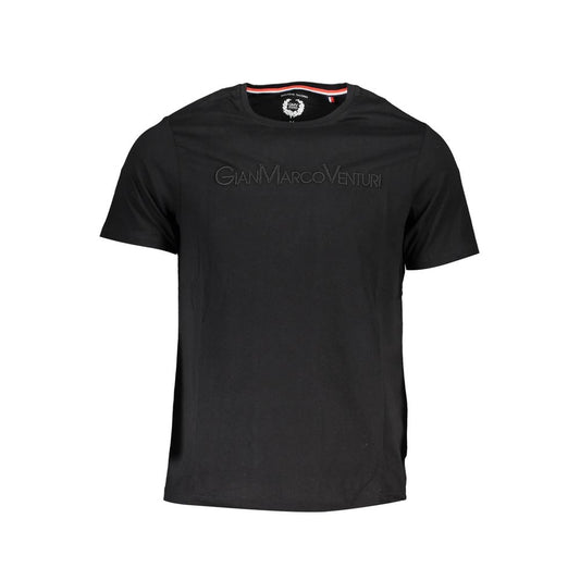 Gianmarco Venturi T-Shirt en Coton Noir - Élégance et Confort