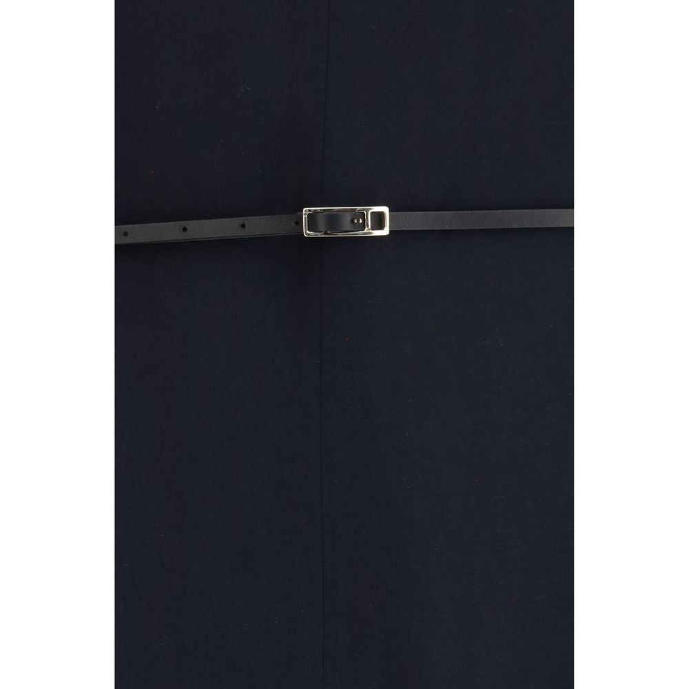 Robe longue en viscose bleue Fabiana Filippi