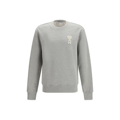 Ami Paris Gray Cotton Sweatshirt