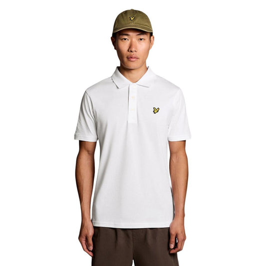 Lyle & Scott White Cotton Polo Shirt for Men