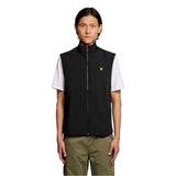 Lyle & Scott Black Polyester Sleeveless Jacket for Men