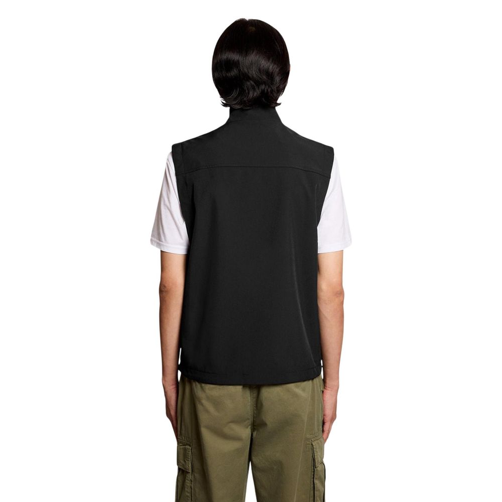 Lyle & Scott Black Polyester Sleeveless Jacket for Men