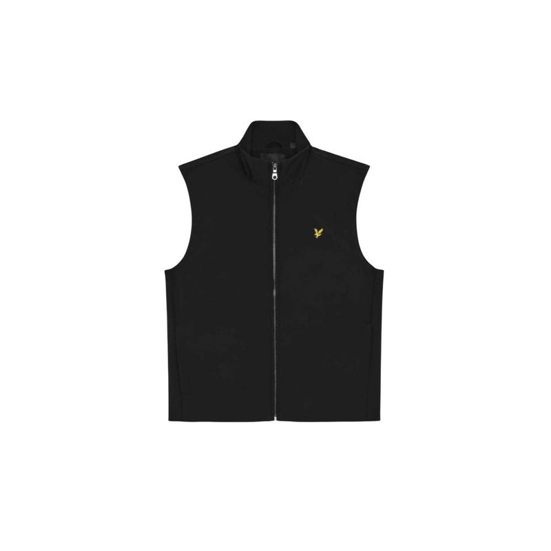 Lyle & Scott Black Polyester Sleeveless Jacket for Men