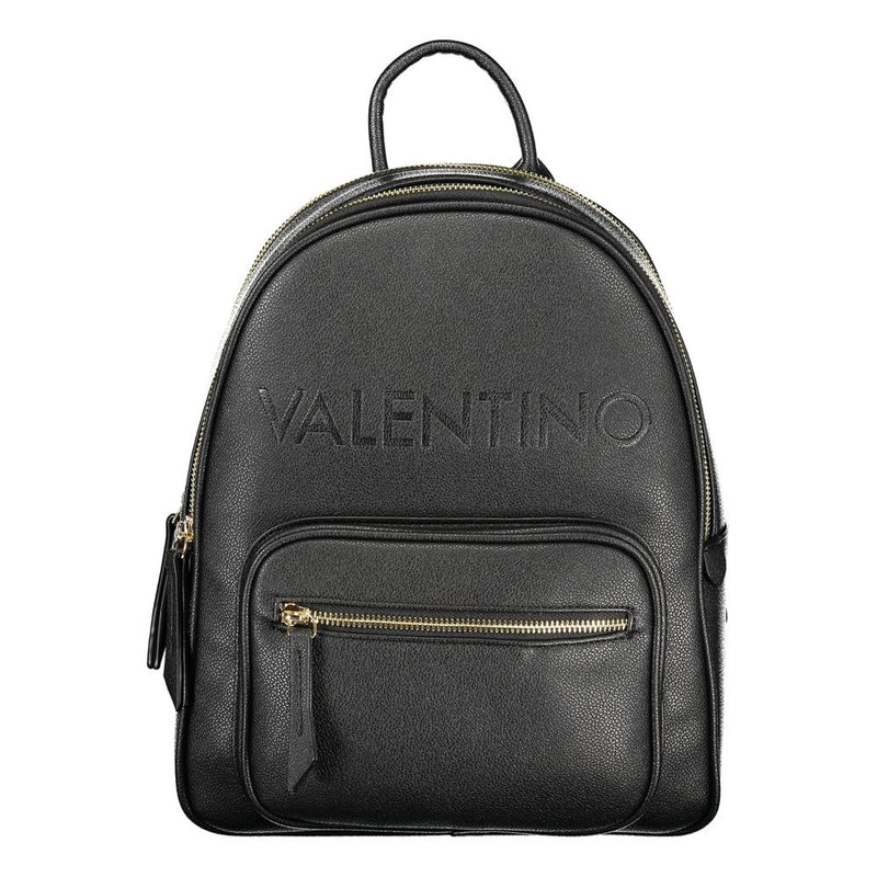 Mario Valentino Black Polyethylene Backpack - Élégant et Écologique