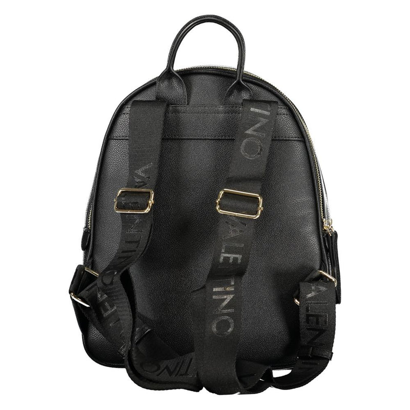 Mario Valentino Black Polyethylene Backpack - Élégant et Écologique