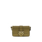 PINKO Bicolor Calf Leather Bos Taurus Shoulder Bag