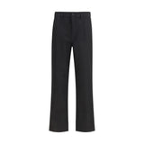 Pantalon chino en coton noir Burberry