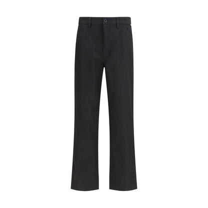 Pantalon chino en coton noir Burberry