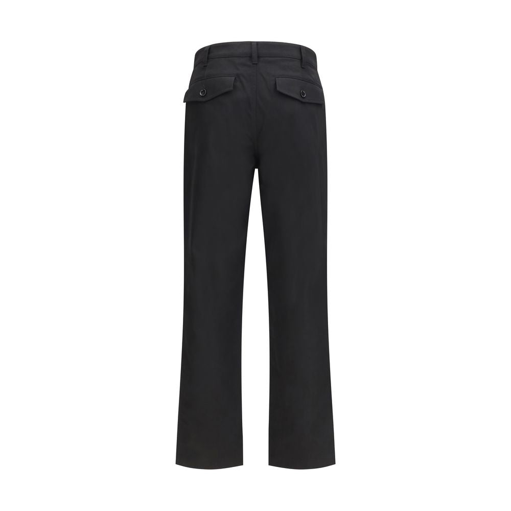 Pantalon chino en coton noir Burberry
