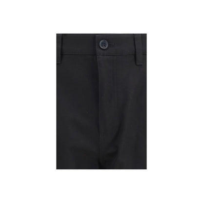 Pantalon chino en coton noir Burberry