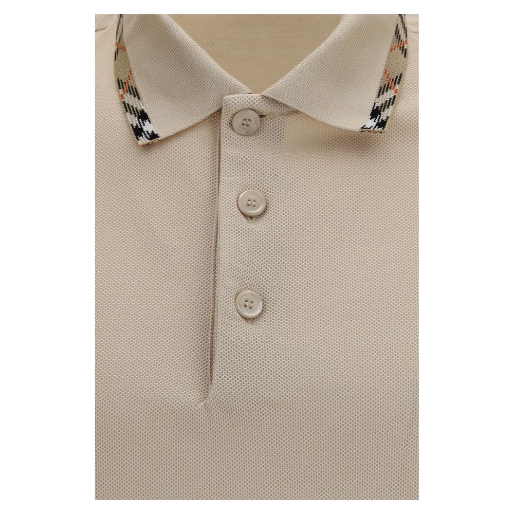 Polo Burberry en coton beige