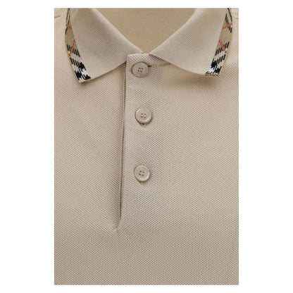 Polo Burberry en coton beige