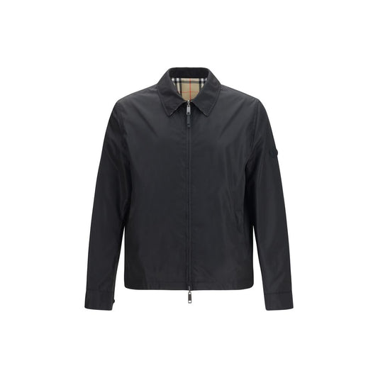 Burberry Zwarte Polyamide Lange Jas