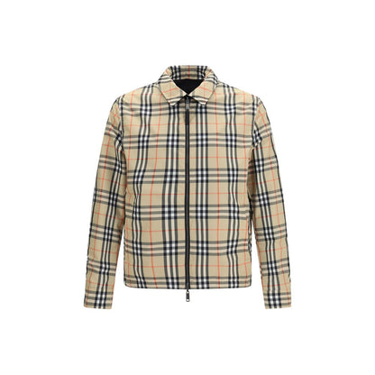 Veste longue Burberry en polyamide noir