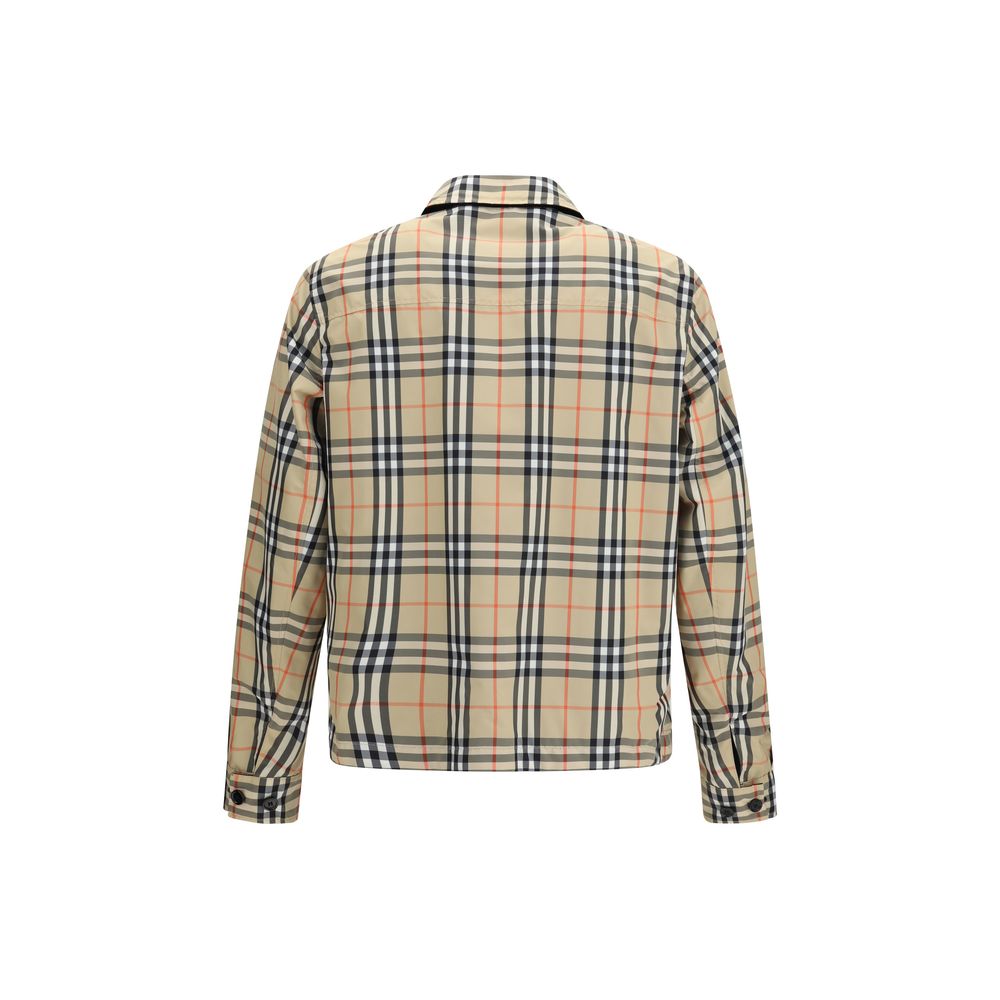 Veste longue Burberry en polyamide noir