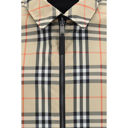 Veste longue Burberry en polyamide noir