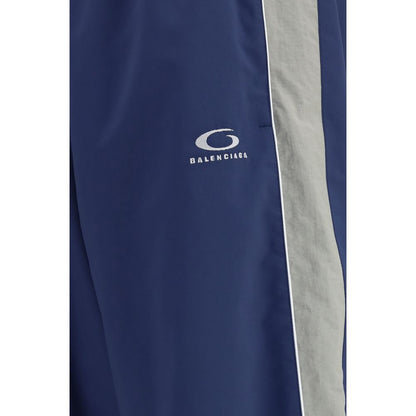 Balenciaga Blue Polyester Joggers (Workout Pants)