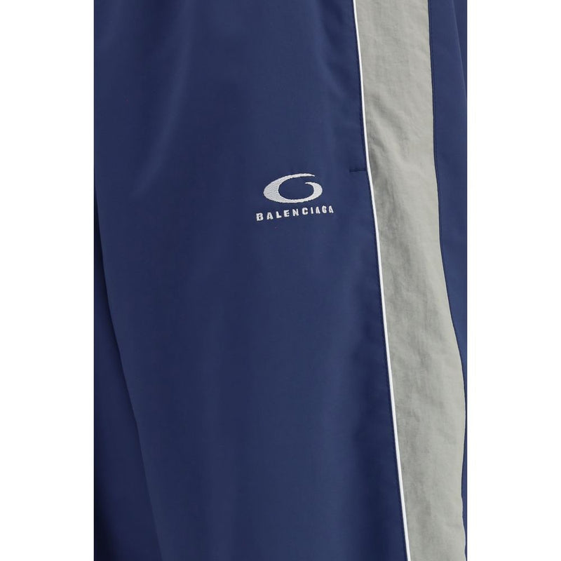 Pantalon de jogging Balenciaga en polyester bleu