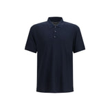 Giorgio Armani Blue Viscose Polo Shirt - Casual Elegance