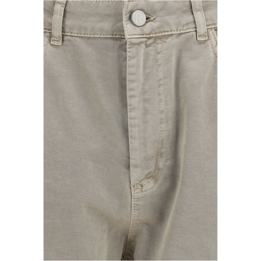 Represent Beige Cotton Bermuda Shorts for Men