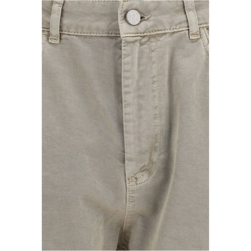 Represent Beige Cotton Bermuda Shorts for Men