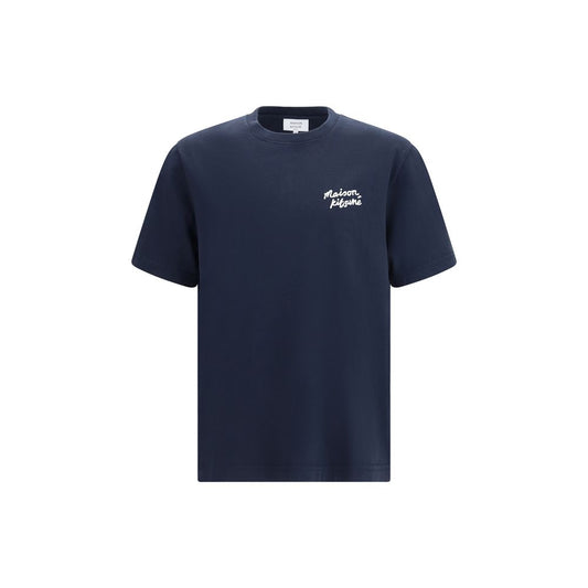 Maison Kitsuné Blue Cotton Bodysuit - Handwriting Comfort T-shirt