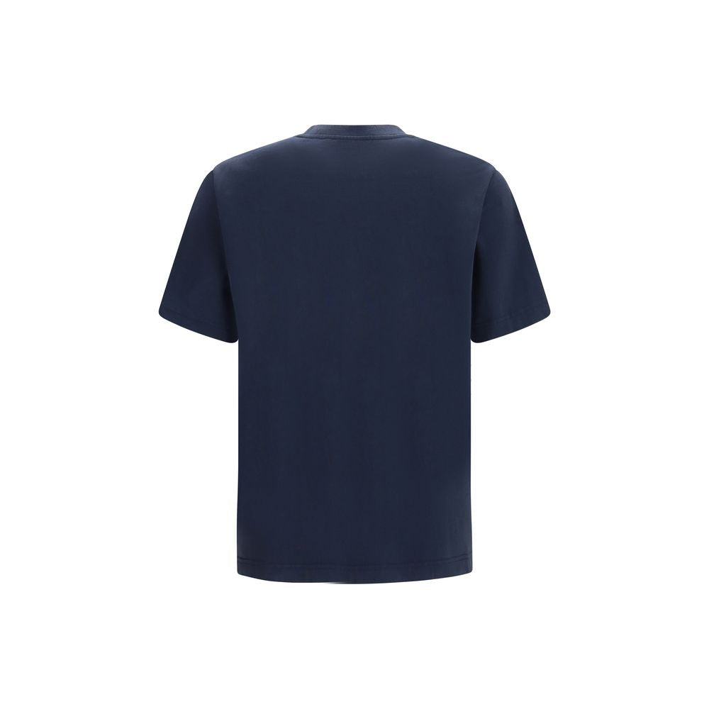 Maison Kitsuné Blue Cotton Bodysuit - Handwriting Comfort T-shirt