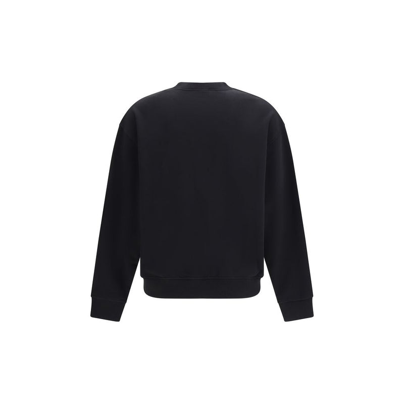 Palm Angels Black Cotton Sweatshirt - Neck Logo Design