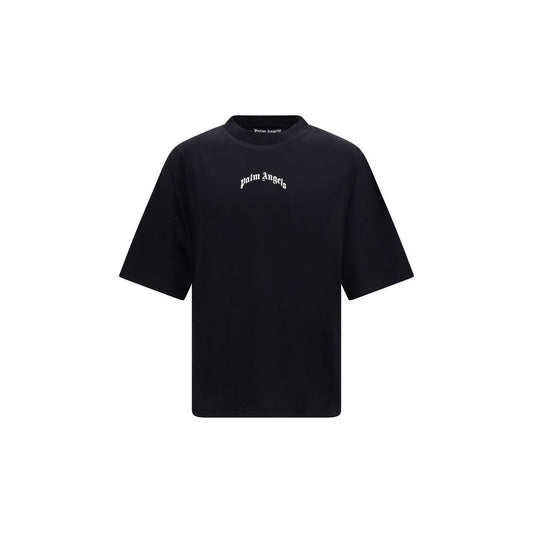 Palm Angels Black Cotton T-Shirt - Classic Logo